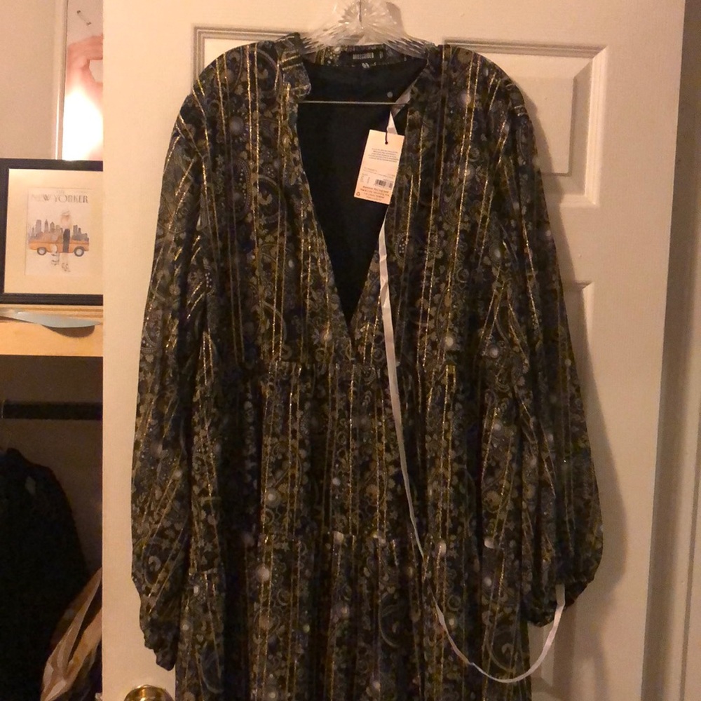 Missguided Olive Green Printed Maxi Dress - Picture 7 of 11